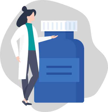 Doctor and Medication Bottle